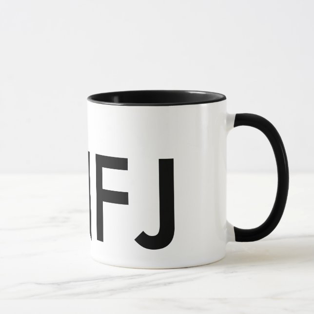 Ich bin ein ENFJ - Persönlichkeitstyp Tasse (Rechts)