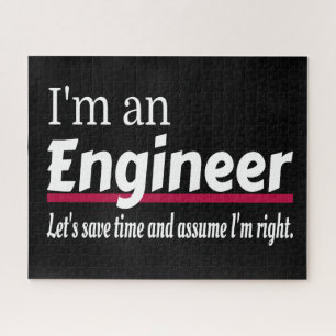 Ich bin ein ENGINEER Funny Novelty Puzzle