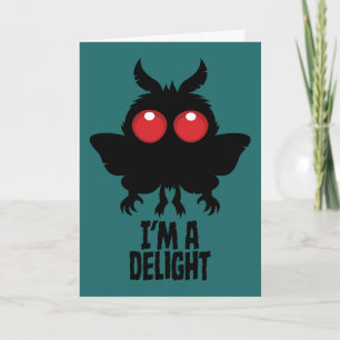 Ich bin ein entzückender Mothman gruseliger süßer Karte