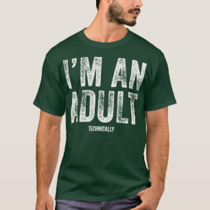 Ich bin ein erwachsenes technisch lustiges 18. Geb T-Shirt
