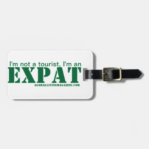 Ich bin ein EXPAT Gepäckanhänger