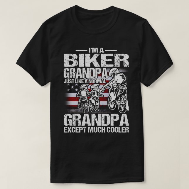 Ich bin ein Fahrradfahrer Opa, genau wie ein norma T-Shirt (Design vorne)