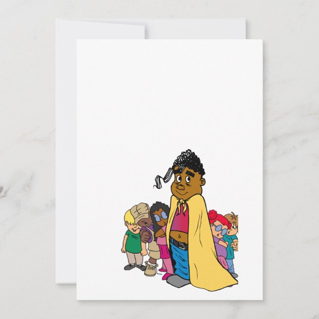 Ich bin ein Fan von CQ-Comicen Einladung (Vorderseite)