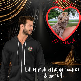 "Ich bin ein Fan von Lil' Murph" Bartierter Drache Hoodie