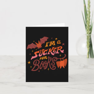 Ich bin ein Faulpelz für Bücher Halloween Karte