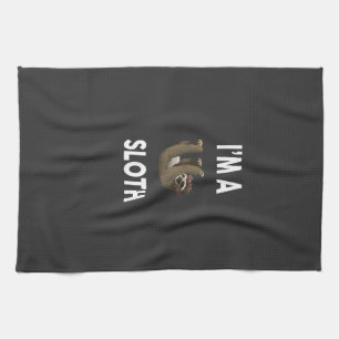 Ich bin ein Faultier T-Shirt Lustiges Faultier T-S Geschirrtuch