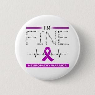 Ich bin ein feiner Neuropathie-Krieger Button