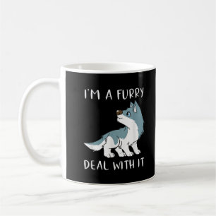 Ich bin ein Fellwesen, damit komme ich klar, süße  Kaffeetasse