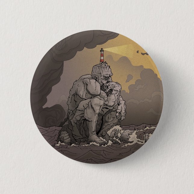 Ich bin ein Felsenknopf Button (Vorderseite)