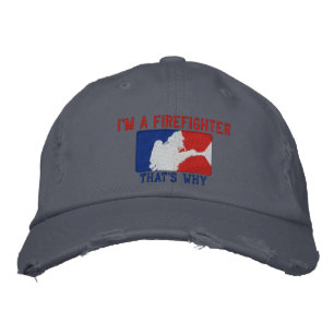 Ich bin ein Feuerwehrmann, deshalb ist die benutze Bestickte Baseballkappe