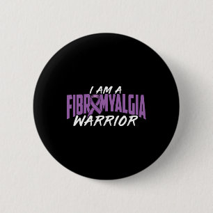 Ich bin ein Fibromyalgie-Krieger. Lila Fibromyalgi Button