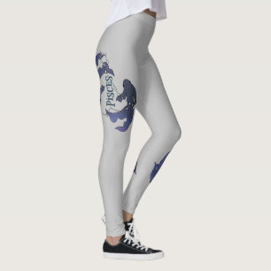 Ich bin ein Fisch-Mädchen. Trendy Pisces Zodiac Si Leggings