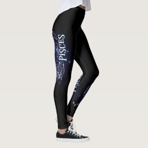 Ich bin ein Fisch-Mädchen. Trendy Pisces Zodiac Si Leggings