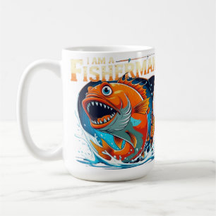 Ich bin ein Fischer - kühne und lustige Big Fish D Kaffeetasse