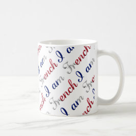 Ich bin ein französisches Country Pride Typografy Kaffeetasse