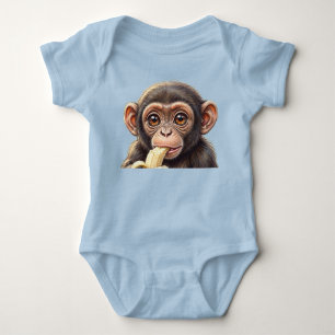 Ich bin ein frecher kleiner Schimpanse! Baby Strampler