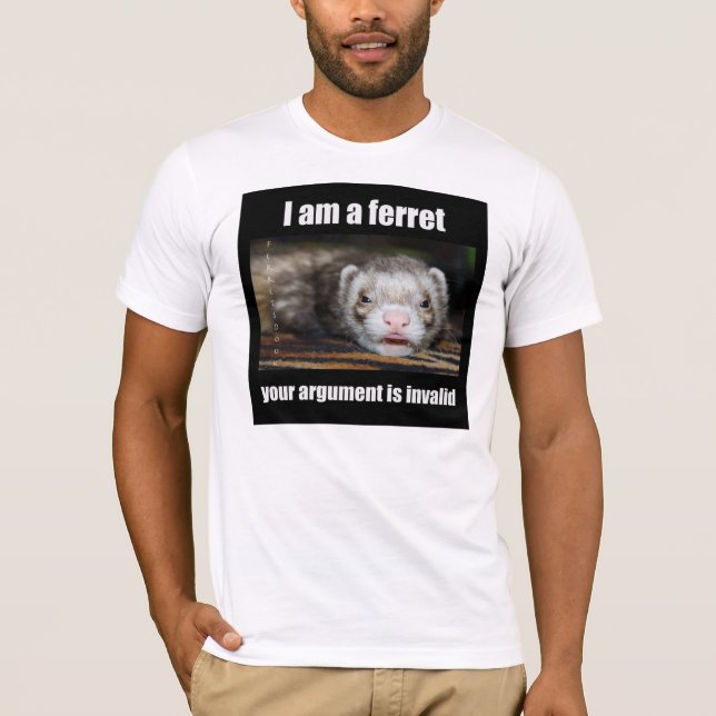 Ich bin ein Frettchen-T - Shirt (Vorderseite)