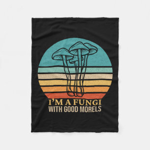 Ich bin ein Fungi Funny Morel Mushroom Foraging Fu Fleecedecke