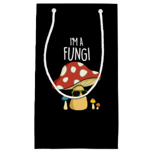 Ich bin ein Fungi Funny Mushroom Pun Dark BG Kleine Geschenktüte