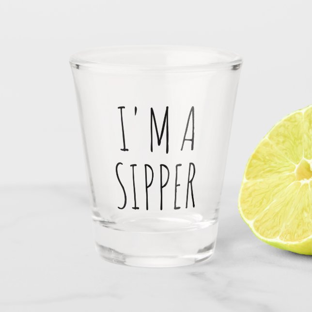 Ich bin ein Funny-Geschenkglas Schnapsglas (Vorderseite)