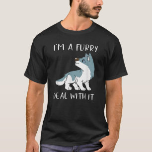 Ich bin ein Furry-Deal mit Niedlichen Furry-Fursui T-Shirt