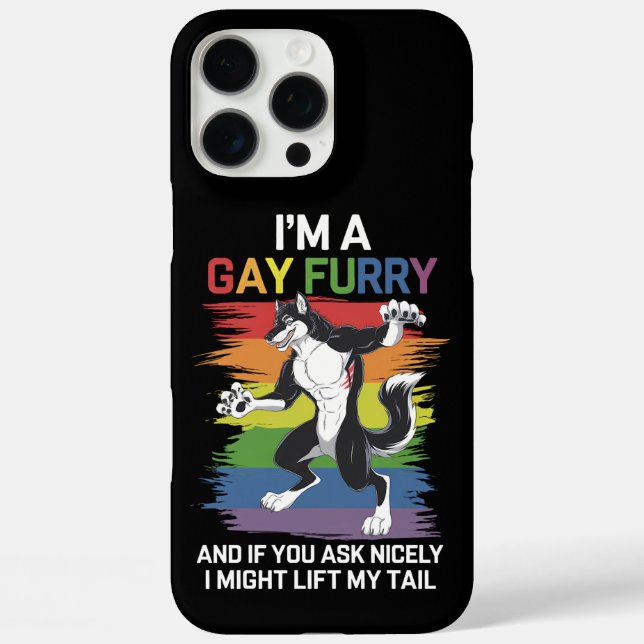 Ich bin ein Gay Furry Fox Rainbow LGBTQ Pride Case-Mate iPhone Hülle (Rückseite)