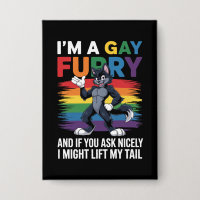 Ich bin ein Gay Furry Rainbow Fox Wolf Pride Monat