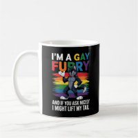 Ich bin ein Gay Furry Rainbow Fox Wolf Pride Monat