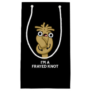 Ich bin ein gefragter Knot Funny Rope Pun Dark BG Kleine Geschenktüte