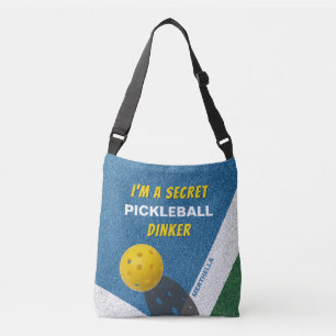 ICH BIN EIN GEHEIMER PICKLEBALL-DINKER Lustige Red Tragetaschen Mit Langen Trägern