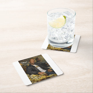 ICH BIN EIN GELDMAGNET COASTERS RECHTECKIGER PAPPUNTERSETZER