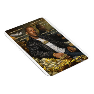 ICH BIN EIN GELDMAGNET MAGNETISCHE KARTE MAGNET