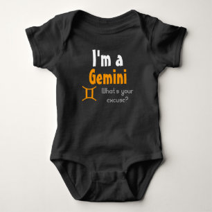 Ich bin ein Gemini Was ist deine Ausrede? Baby Strampler