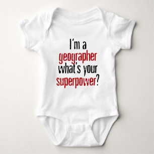 Ich bin ein Geograph, was Ihre Supermacht ist? Baby Strampler