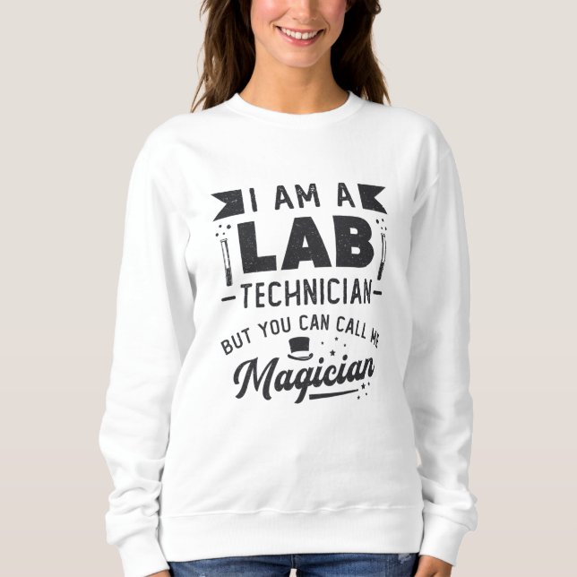 Ich bin ein Geschenk des Labrador-Technikers für N Sweatshirt (Vorderseite)