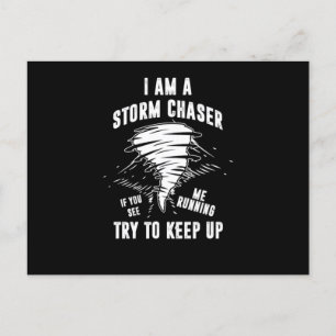 Ich bin ein Geschenk des Sturms Chaser Tornado Hur Postkarte