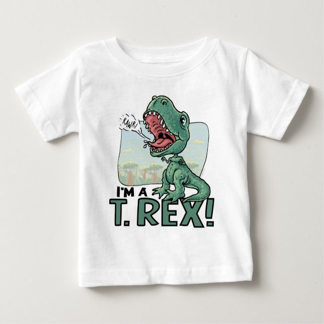 Ich bin ein Geschenk-Ideen T. Rex Dinosaur Baby T-shirt (Vorderseite)