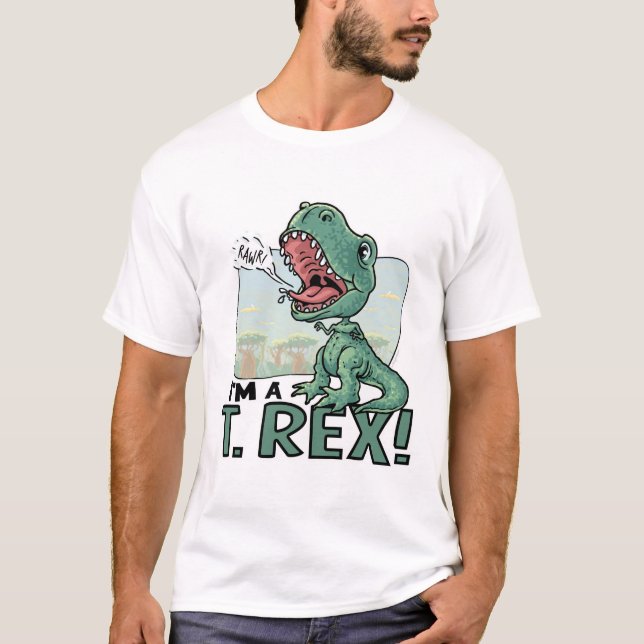 Ich bin ein Geschenk-Ideen T. Rex Dinosaur T-Shirt (Vorderseite)