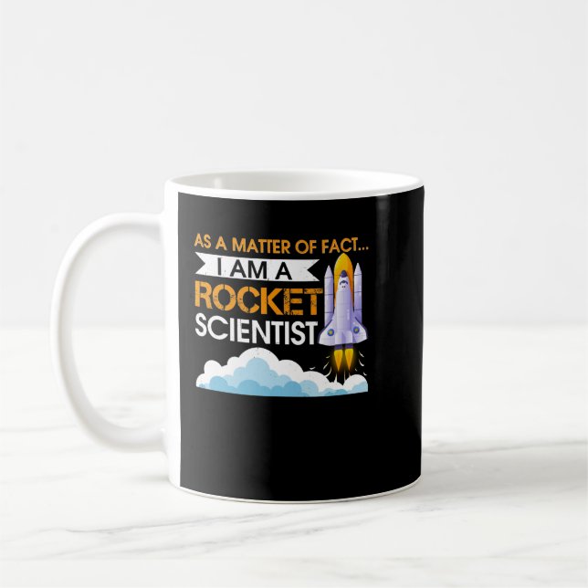 Ich bin ein Geschenk von Rocket Scientist Aerospac Kaffeetasse (Links)
