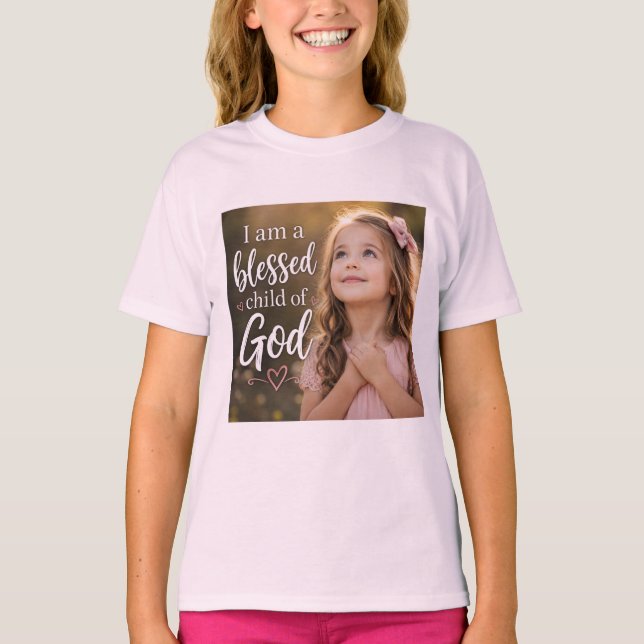 Ich bin ein gesegnetes Kind Gottes T-Shirt (Vorderseite)