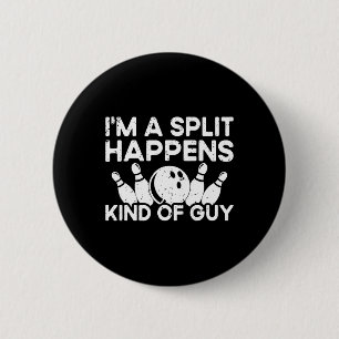 Ich bin ein gespaltener Typ Bowling Player - Funny Button