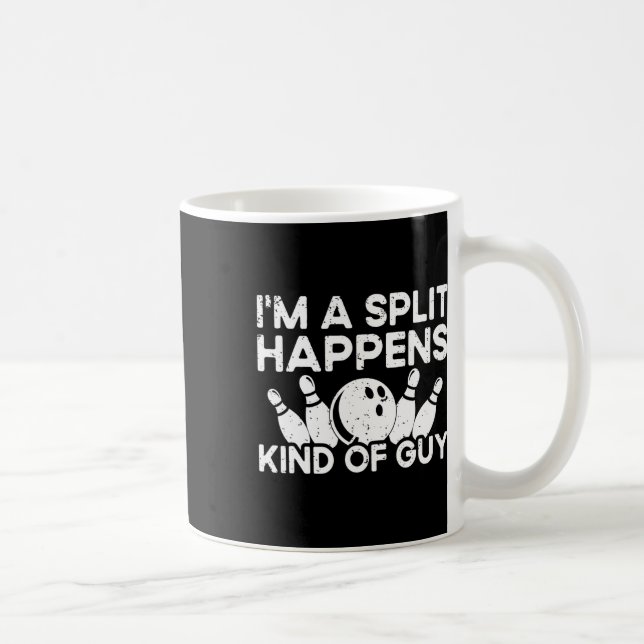 Ich bin ein gespaltener Typ Bowling Player - Funny Kaffeetasse (Rechts)