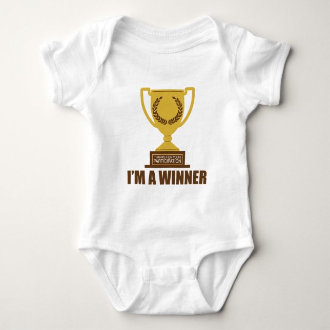 Ich bin ein Gewinner Baby Strampler (Vorderseite)