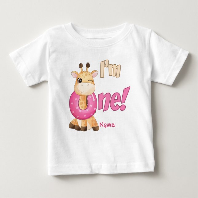 Ich bin ein Giraffe Baby T-shirt (Vorderseite)