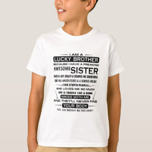 Ich bin ein glücklicher Bruder Geschenke für Bru T-Shirt