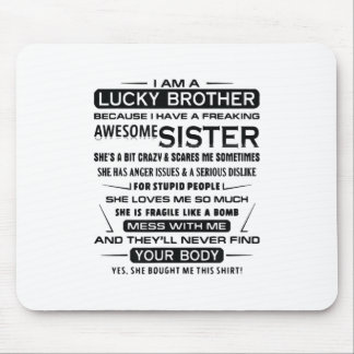 Ich bin ein glücklicher Bruder Geschenke für Brude Mousepad