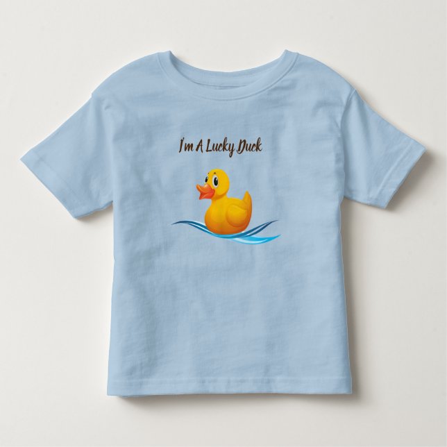Ich bin ein glücklicher Duck-Kleinkind-T - Shirt (Vorderseite)