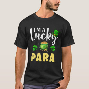 Ich bin ein glücklicher Para Irish Kleeblatt St Pa T-Shirt