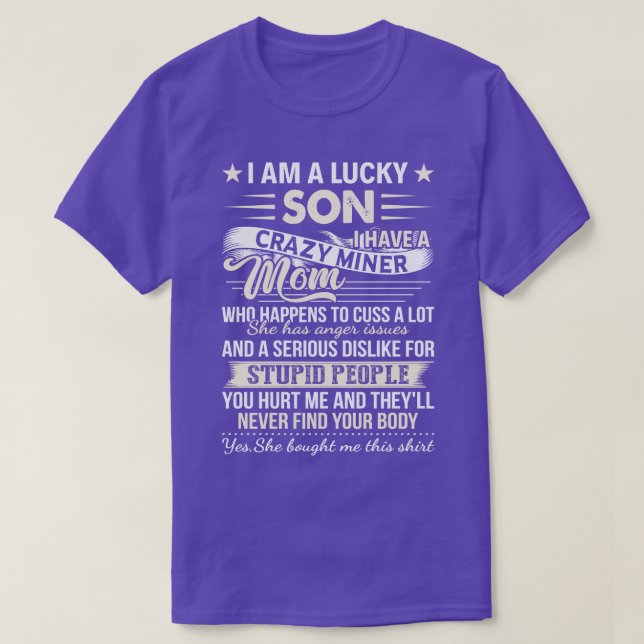 Ich bin ein glücklicher Sohn, ich habe eine verrüc T-Shirt (Design vorne)