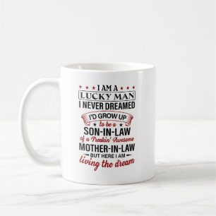 Ich bin ein Glückspilz, ich hätte nie geträumt, da Kaffeetasse